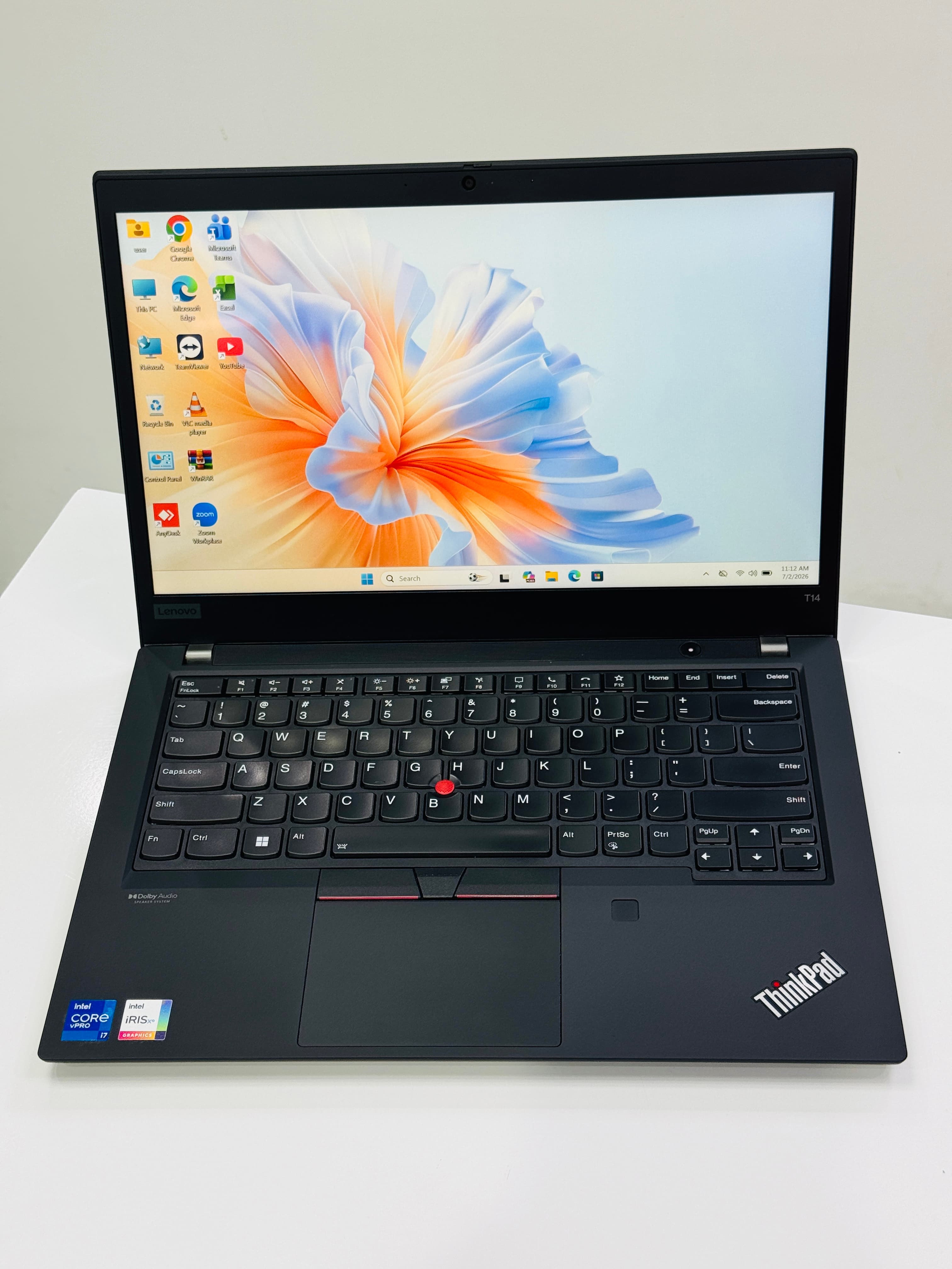 Lenovo Thinkpad (T14 Gen2) Intel core i7-1185G7 processor 16gb Ram 512gb NVME ssd 14 inches FHD Touc